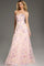 Formal Dresses A Line Long Floral Evening Formal Prom Dress Pink