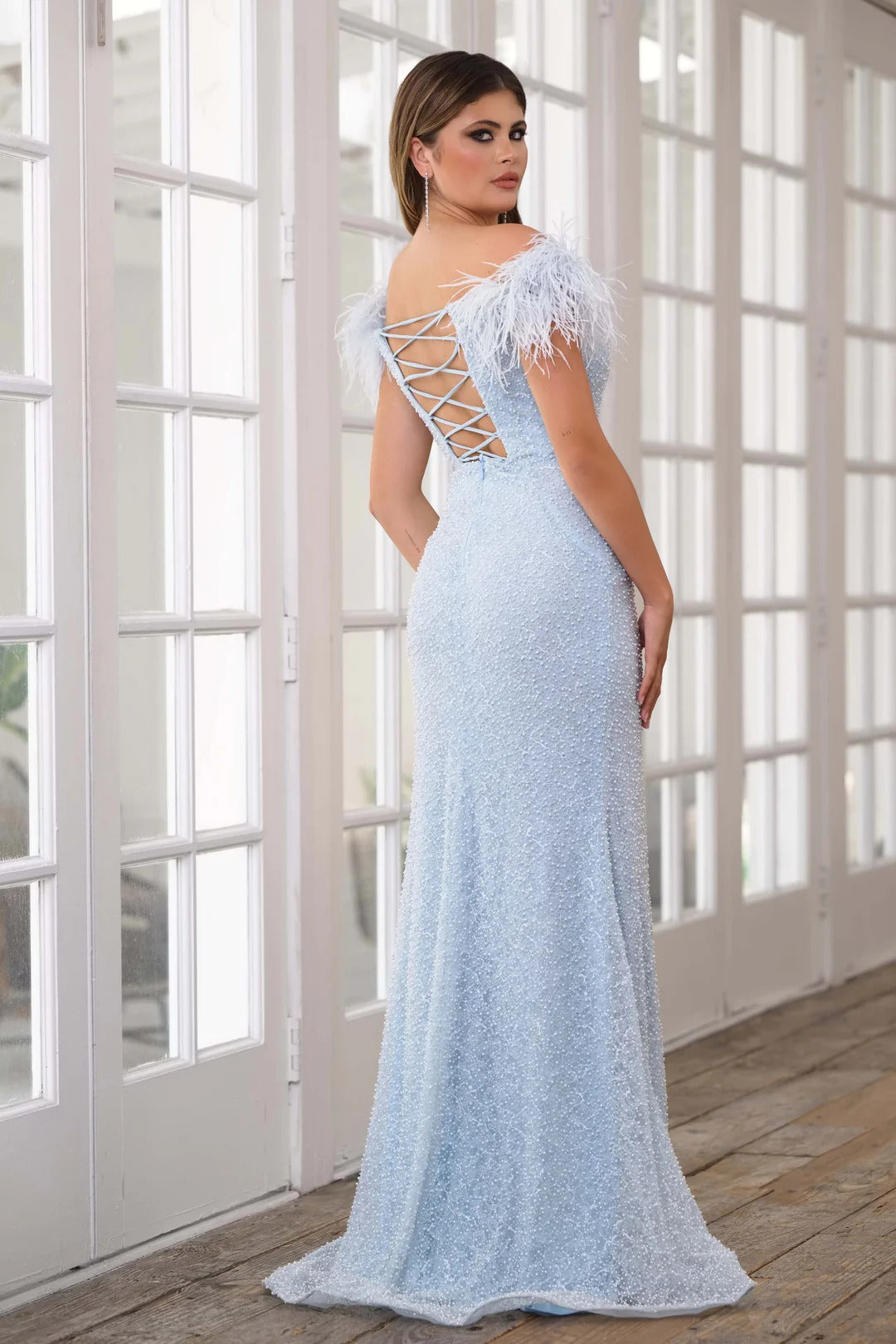 Ava Presley 39240 Long Formal Beaded Prom Gown