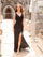 Prom Dresses Long Formal Prom Side Slit Dress Black