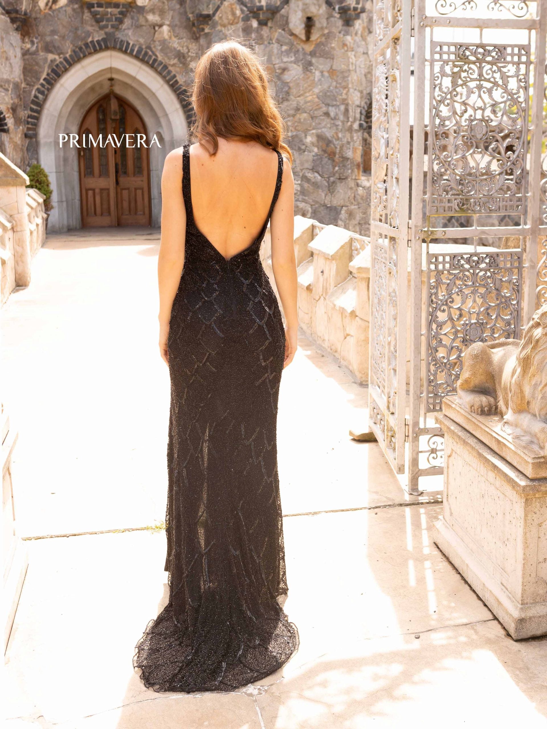 Primavera Couture 3926 Long Formal Prom Slit Dress