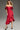 Cocktail Dresses Fitted High Low Ruffled Cocktail Dress Red