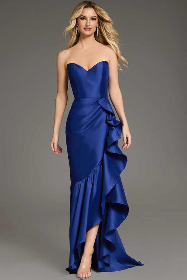 Formal Dresses High Low Fitted Formal Evening Prom Dress Indigo