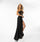 Prom Dresses Long Fitted Cutout Prom Slit Dress Black