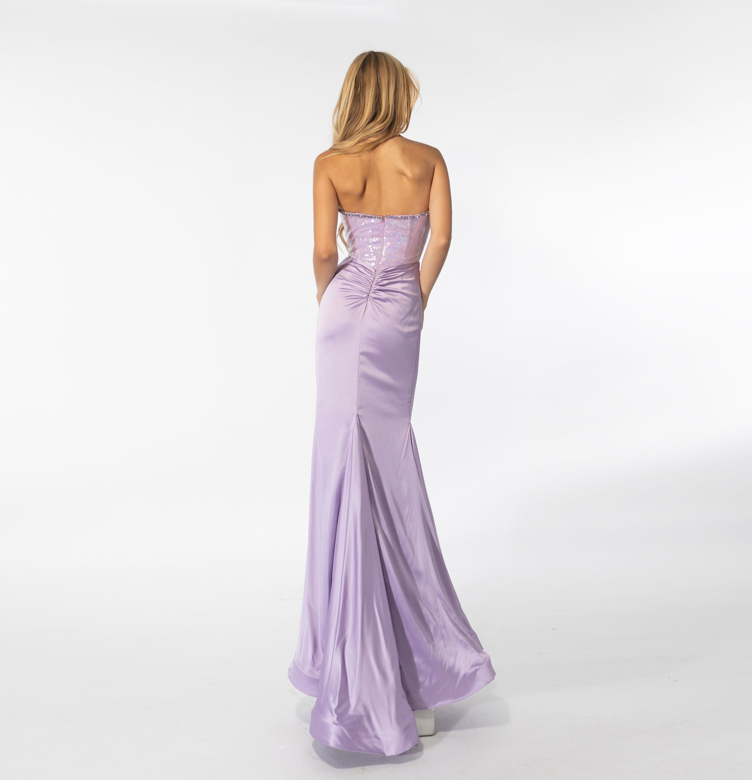 Prom Dresses Long Evening Prom Slit Dress Lilac