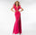 Prom Dresses Long Formal Prom High Slit Dress Hot Pink