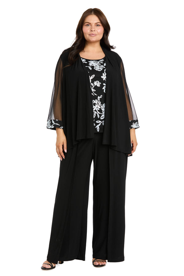 Scoop Floor-Length Jersey Formal Two-Piece R&M Richards 3930W