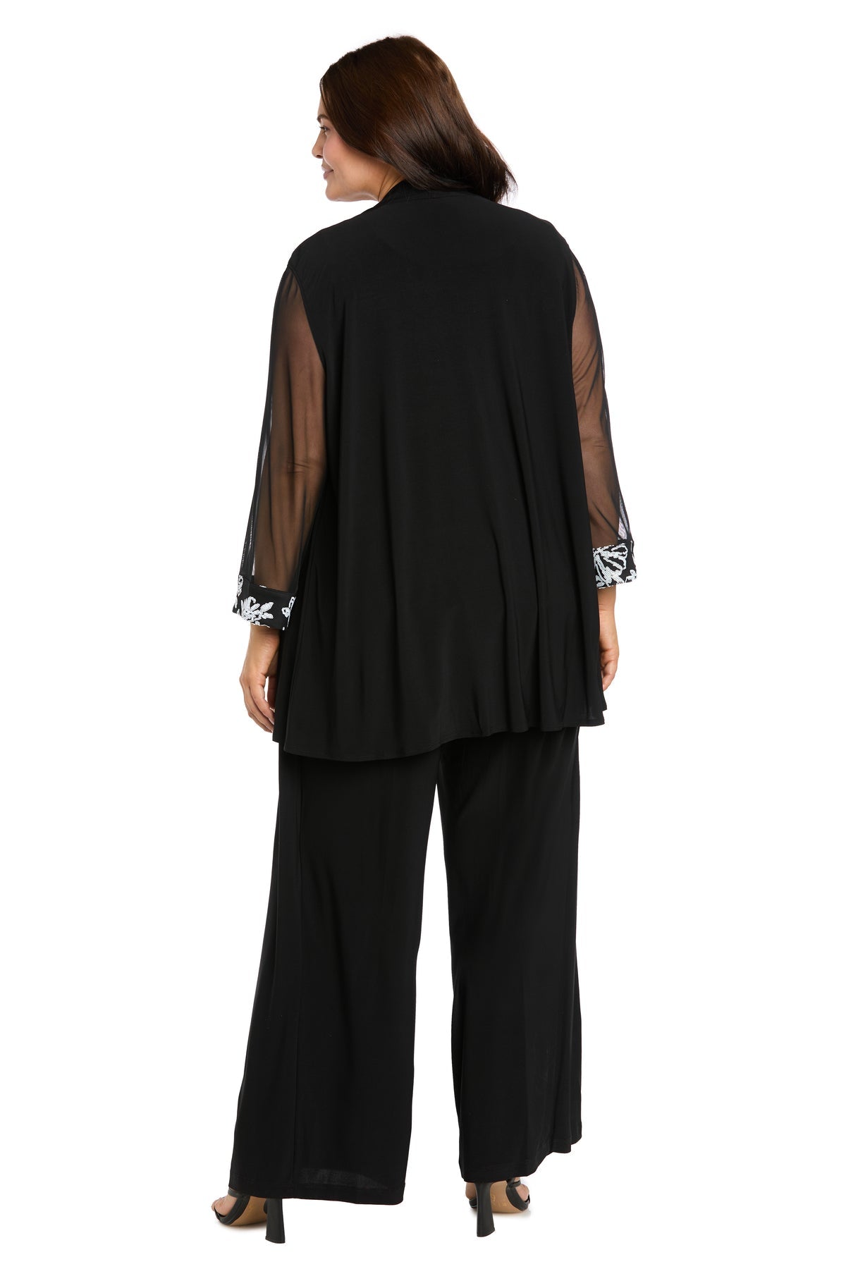 Scoop Floor-Length Jersey Formal Two-Piece R&M Richards 3930W
