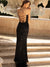 Prom Dresses Long Fitted Sequined Beaded Prom Dress Black