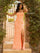 Prom Dresses Long Fitted Sequined Beaded Prom Dress Coral