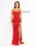 Prom Dresses Long Fitted Sequined Beaded Prom Dress Red
