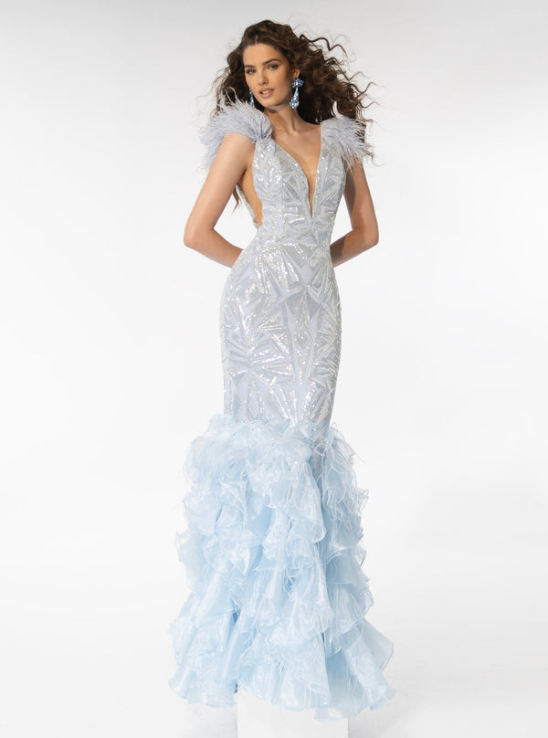 Ava Presley 39315 Long Formal Glitter Mermaid Prom Gown