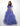 Prom Dresses Long A Line Polka Prom Dress Periwinkle/White