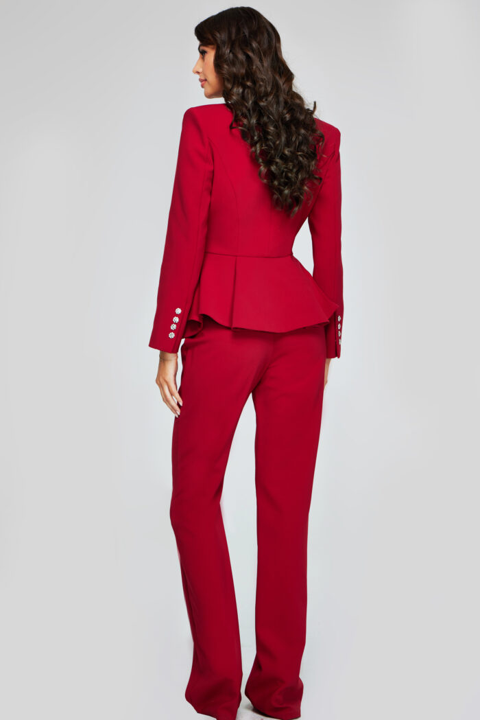 Jovani 39374 Long Pleated Formal Jumpsuit