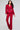 Pant Suit Long Pleated Formal Jumpsuit Cranberry
