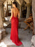 Prom Dresses Long Sequined Embroidered Prom Dress Red