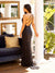Prom Dresses Long Fitted Side Slit Asymmetrical Prom Dress Black
