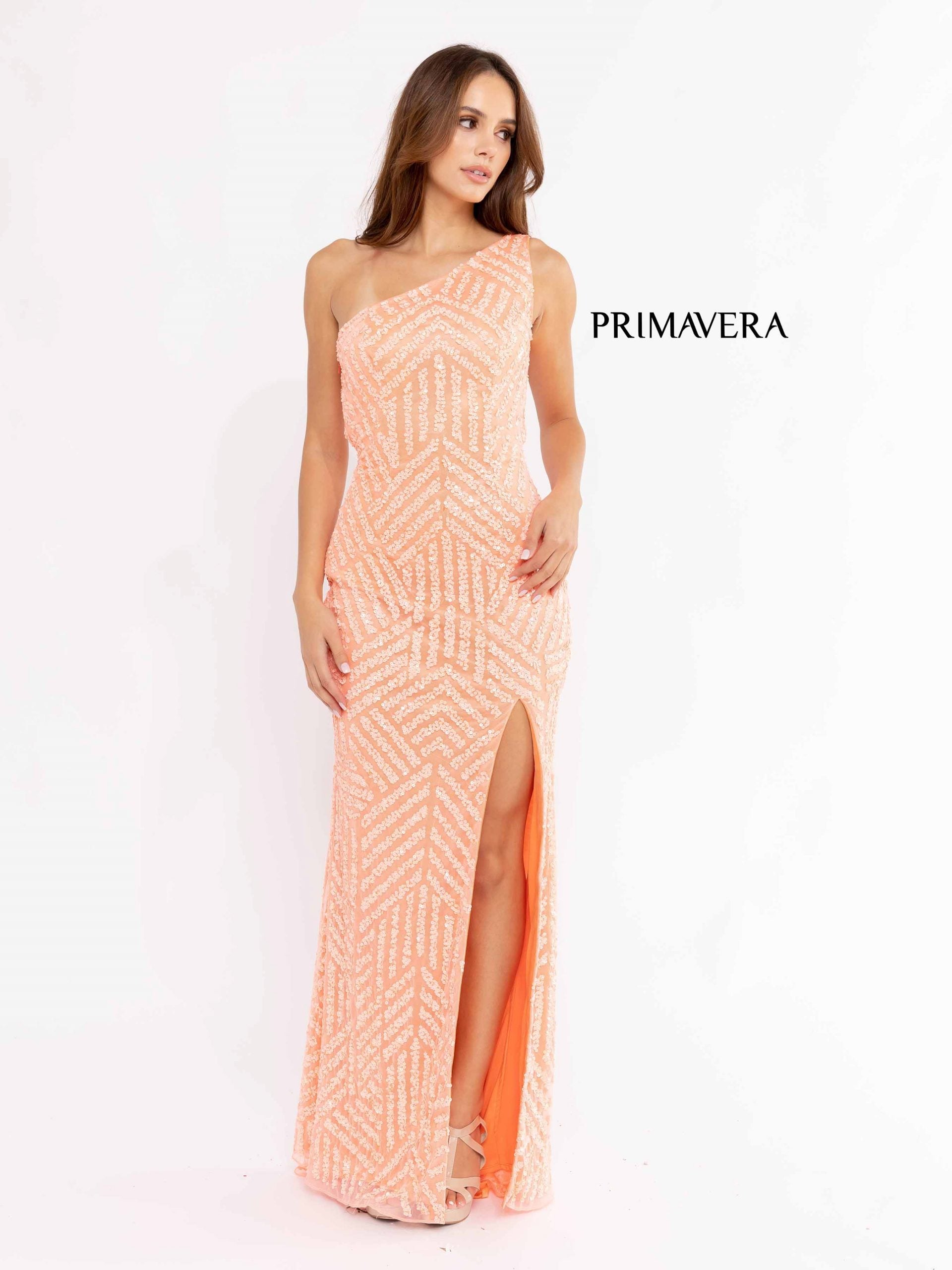 Primavera Couture 3951 Formal Prom Long Slit Evening Dress