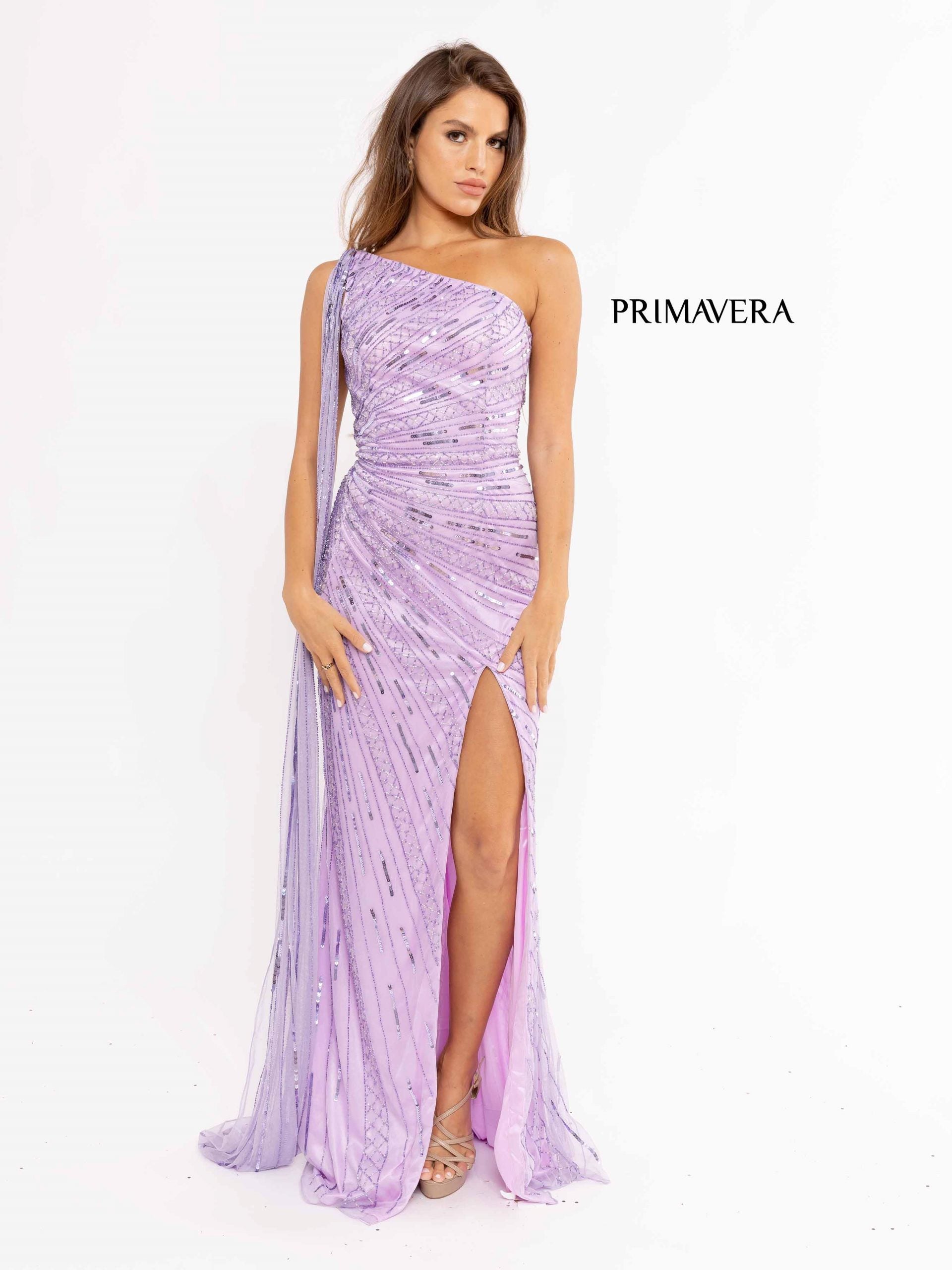 Primavera Couture 3956 Long Sequins Formal Evening Prom Dress