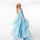 Prom Dresses Long Ruffle Skirt Prom Dress Light Blue