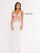 Prom Dresses Sequins Long Prom Butterfly Pattern Dress Ivory