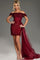 Prom Dresses Short Sequin Mini Formal Prom Dress  Burgundy