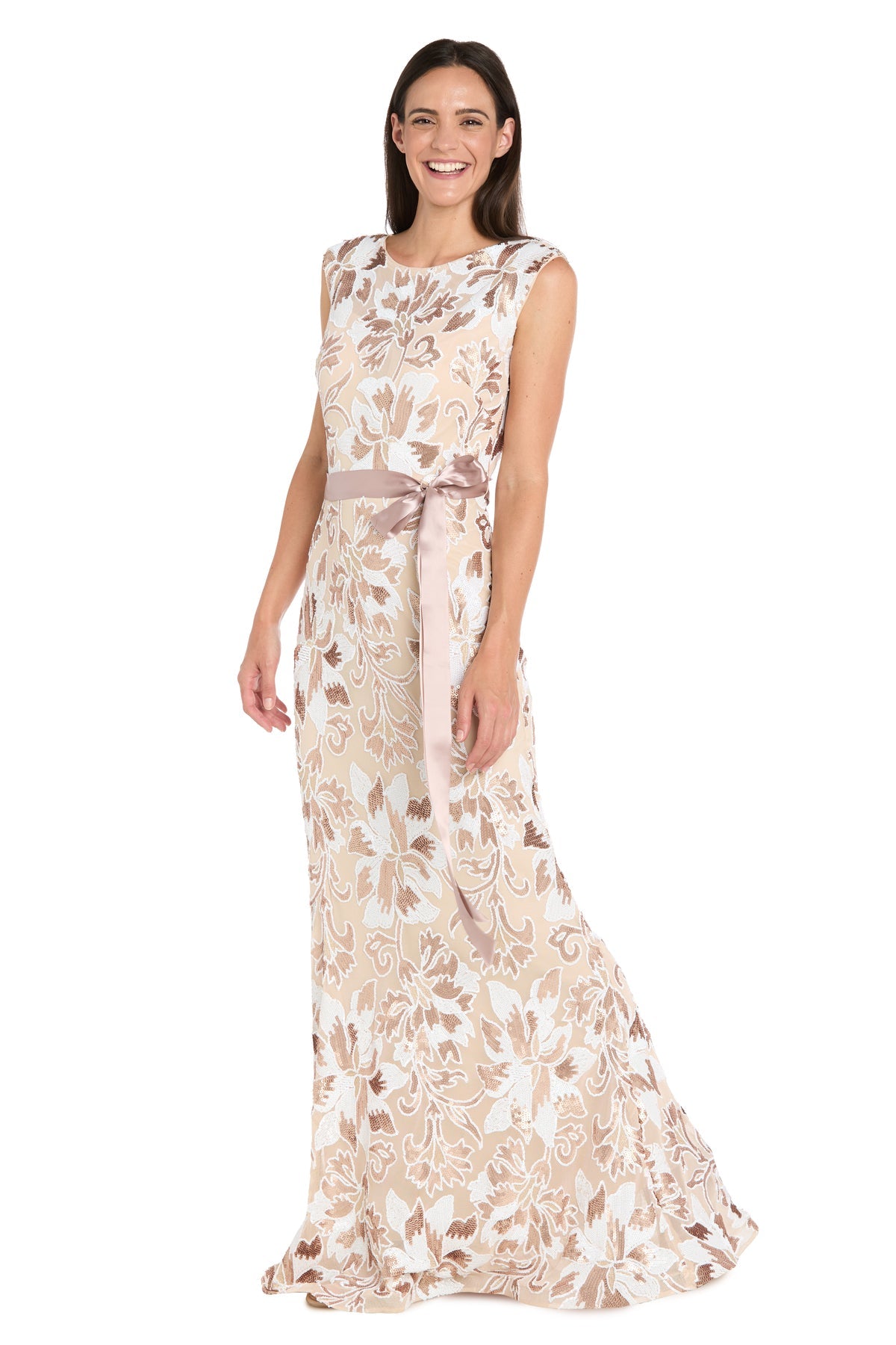 Long Floral Formal Evening Dress R&M Richards 3965