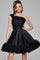 Cocktail Dresses A Line Short Homecoming One Shoulder Cocktail Dress Black
