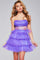 Cocktail Dresses Homecoming Short Sequin Corset Cocktail Dress Purple