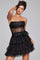 Cocktail Dresses Homecoming Short Sequin Corset Cocktail Dress Black