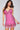 Cocktail Dresses Short Beaded V Neckline Fitted Sequin Cocktail Dress  Neon-Pink