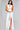 Pant Suit Long Waist Detail High Slit Formal Pant Suit  Ivory