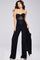 Jumpsuit Long Beaded Corset Formal Jumpsuit Black