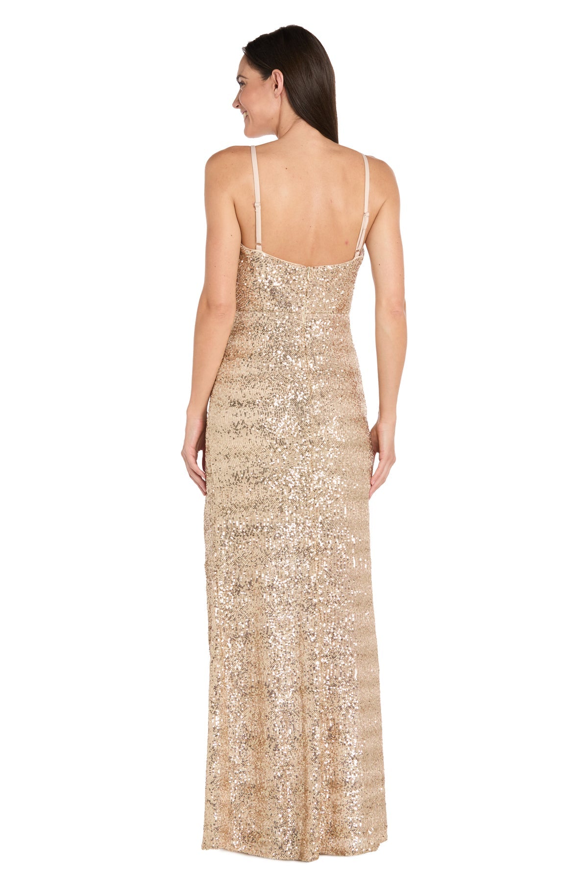 Prom Dresses Sequin Formal Long Prom Dress R&M Richards 3975 Gold