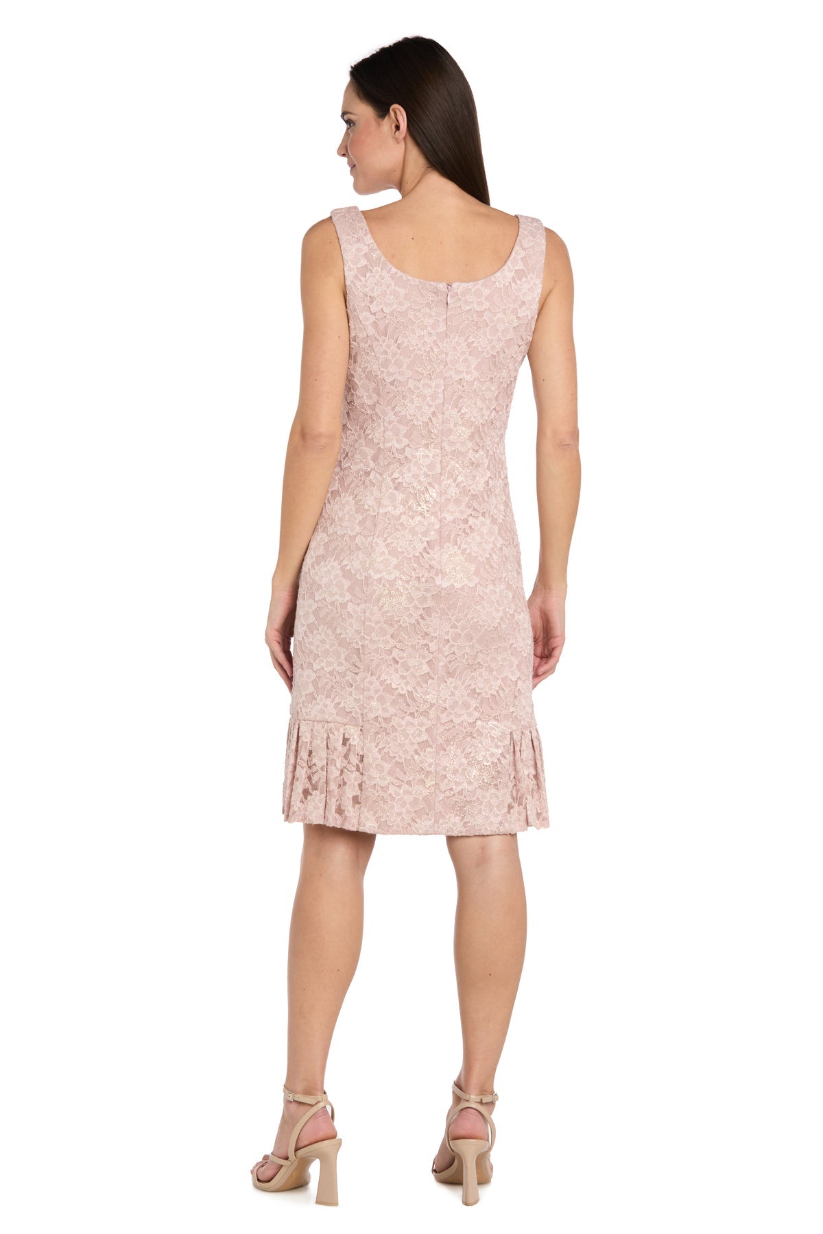 Square Knee-Length Lace Mother of the Bride Two-Piece R&M Richards 3978P