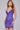 Cocktail Dresses Printed Short Beaded Cocktail Dress  Purple
