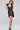 Cocktail Dresses Short Ruched High Slit Metallic Cocktail Dress Dark-Brown