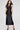 Formal Dresses Tea Length Fit High Slit Detail Formal Dress Black