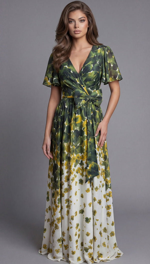 Long Formal Print Mother of the Bride Dress Jovani 39813