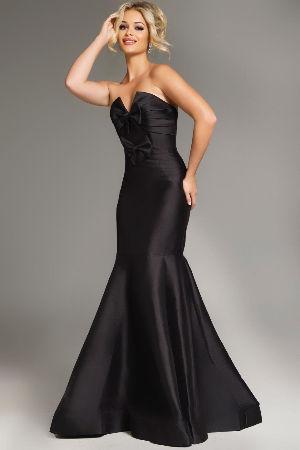 Prom Dresses Fitted Long Formal Mermaid Evening Prom Dress Black