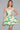 Cocktail Dresses A Line Homecoming Short Printed Cocktail Dress Green/Yellow Print