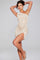 Cocktail Dresses Short Homecoming High Slit Cocktail Dress Nude/White