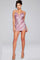 Cocktail Dresses Homecoming Short Sequin Mini Slit Cocktail Dress Pink/Silver