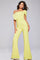 Jumpsuit Long Bow Formal Jumpsuit Pale-Yellow