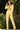 Pant Suit Long Straight Leg Formal Pant Suit Yellow