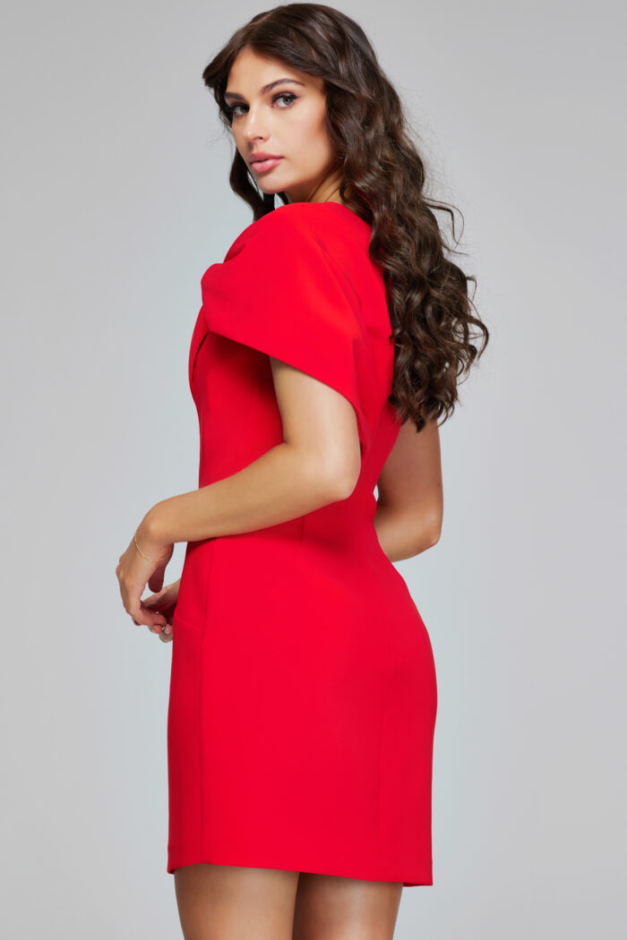 Jovani 39972 Short Draped Fit Cocktail Dress