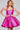 Cocktail Dresses Homecoming A Line Pleated Short Cocktail Dress Hot-Pink