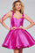 Cocktail Dresses Homecoming A Line Pleated Short Cocktail Dress Hot-Pink