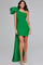 Cocktail Dresses Short Ruffle Cocktail Dress Emerald