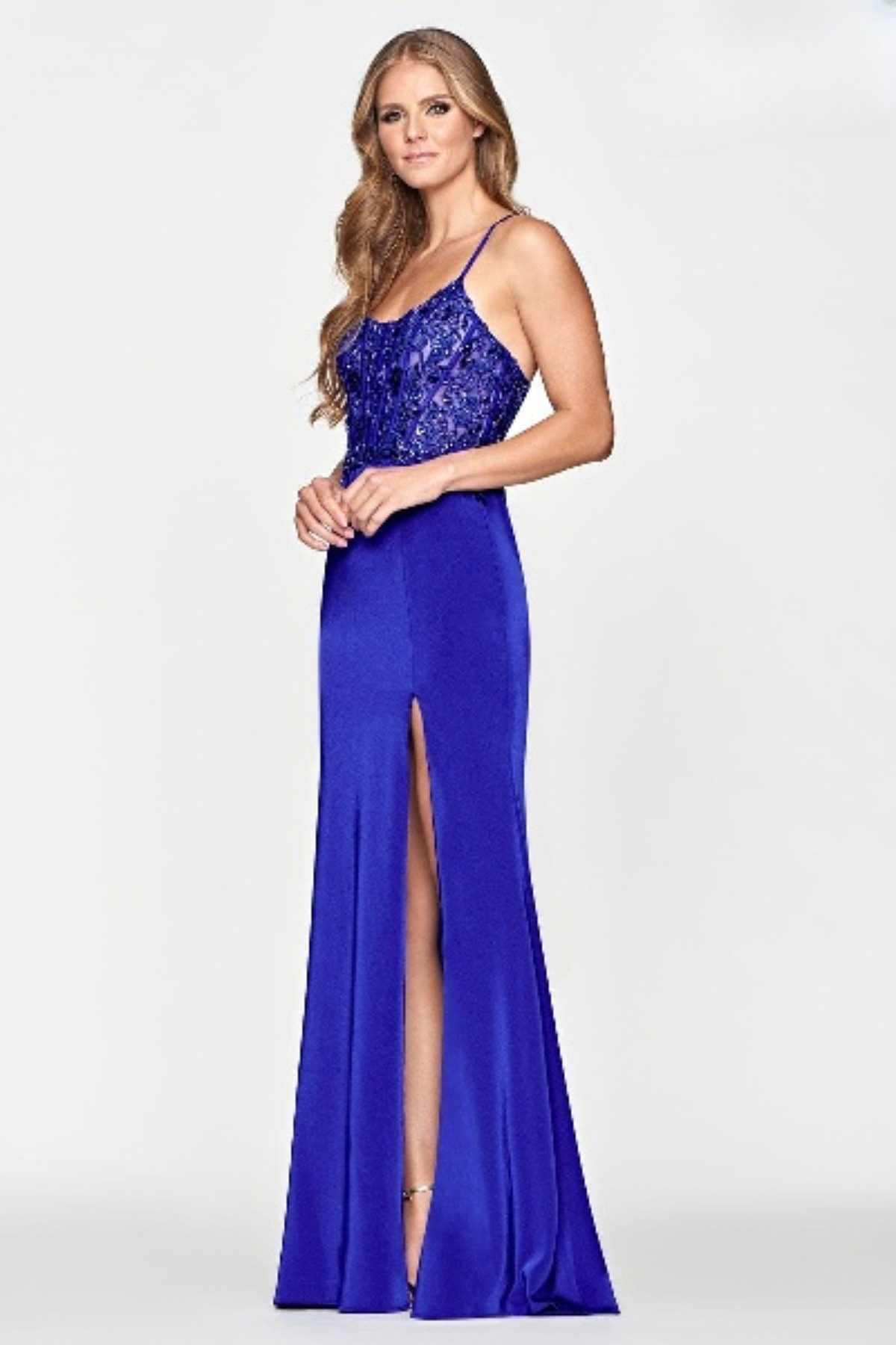 Prom Dresses Prom Fitted Long Formal Corset Dress Royal