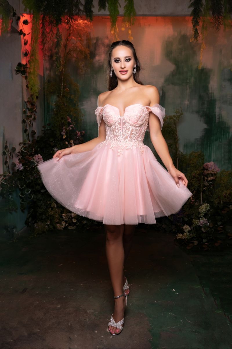 Sweetheart Mini/Short Tulle Cocktail A-Line May Queen 2117